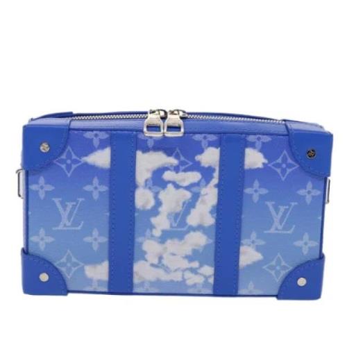 Pre-owned Canvas shoulder-bags Louis Vuitton Vintage , Blue , Dames