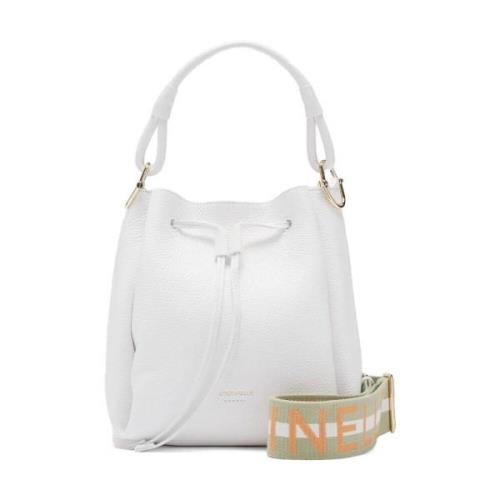 Witte Maan Flap Tas Coccinelle , White , Dames