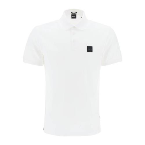 Gemerzeriseerd Katoenen Poloshirt Boss , White , Heren