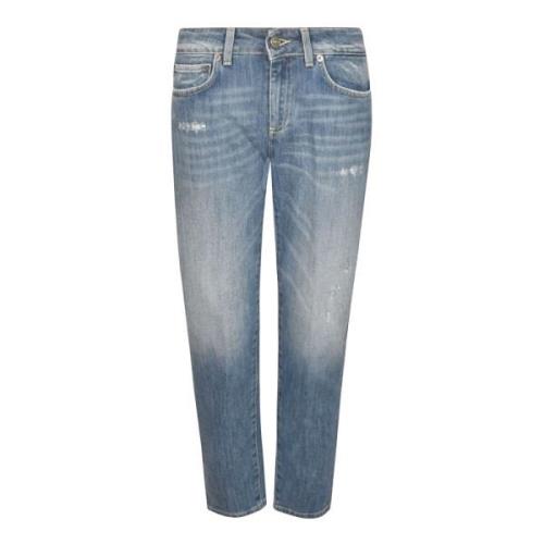 Modieuze Broek Dondup , Blue , Dames