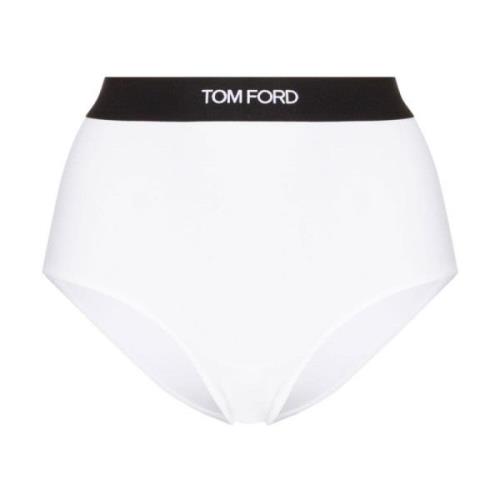 Wit ondergoed met logoband Tom Ford , White , Dames