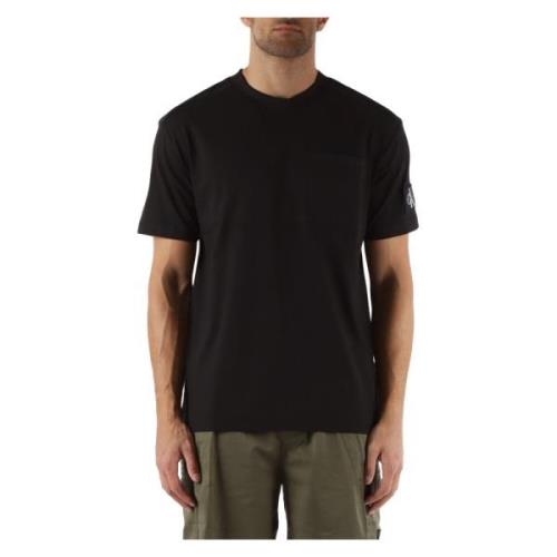 Katoenen T-shirt met Voorzak Calvin Klein Jeans , Black , Heren
