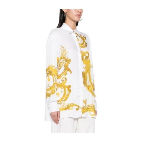 Witte Shirts Damesmode Versace Jeans Couture , Multicolor , Dames