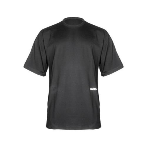 Zwart Gebreid T-shirt met Grafisch Detail Oamc , Black , Heren