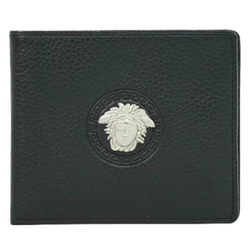 Pre-owned Leather wallets Versace Pre-owned , Black , Dames