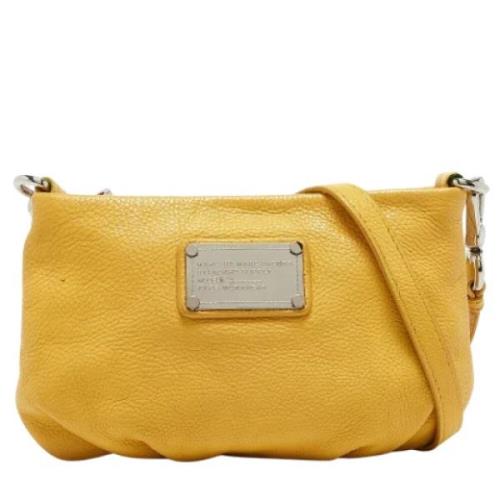 Pre-owned Leather crossbody-bags Marc Jacobs Pre-owned , Yellow , Dame...