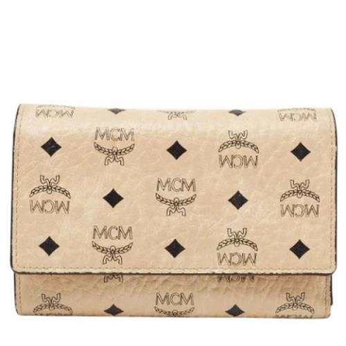 Pre-owned Coated canvas wallets MCM Pre-owned , Pink , Dames