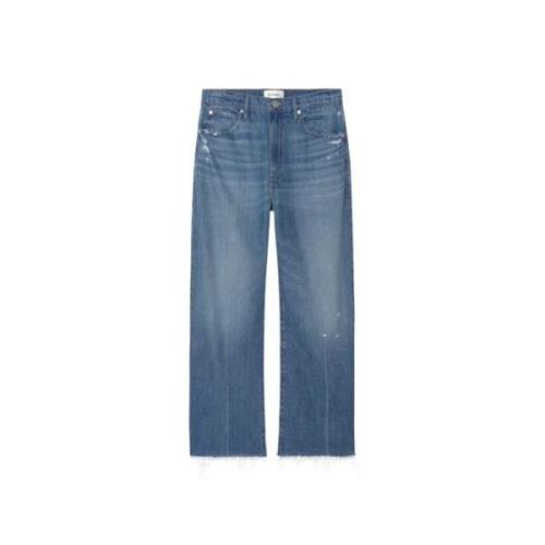 Relaxed Straight Jeans Frame , Blue , Dames