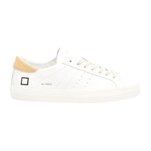 Witte Leren Lage Sneakers D.a.t.e. , White , Heren