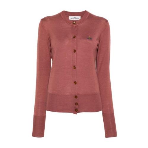 Bordeaux Sweater met Orb Logo Vivienne Westwood , Red , Dames