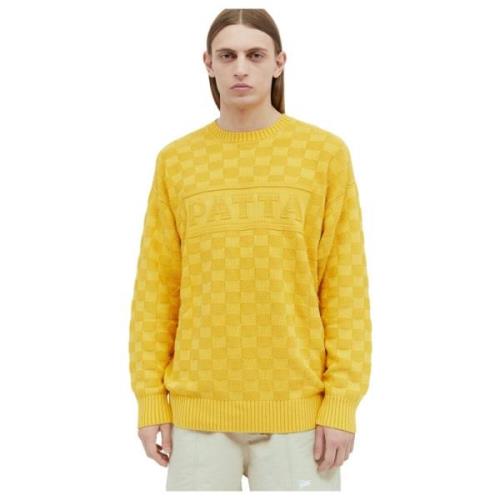 Parel Ribgebreide Trui Patta , Yellow , Heren