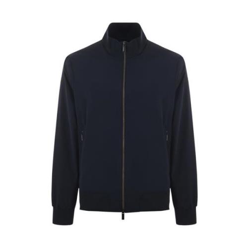 Stijlvolle Zip-Through Sweatshirt Jassen & Mantels RRD , Blue , Heren