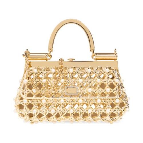 Handtas Sicily Dolce & Gabbana , Yellow , Dames