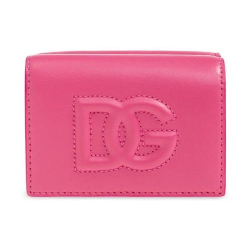 Portemonnee met logo Dolce & Gabbana , Pink , Dames