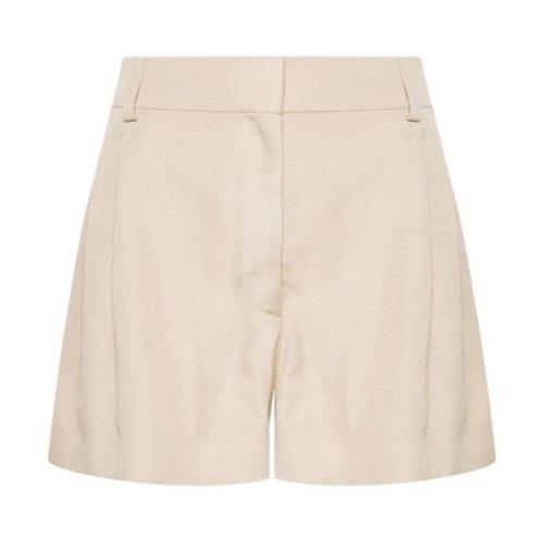 Geborduurde Shorts in Lichtgewicht Viscose Stella McCartney , Beige , ...