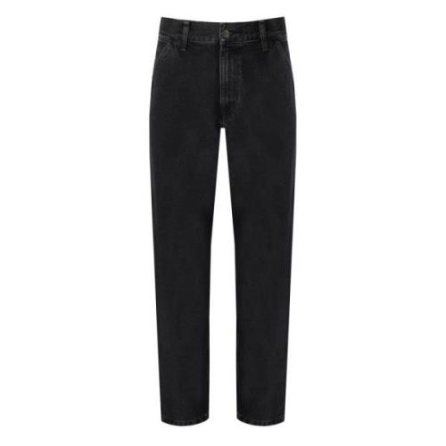 Zwarte Stone Washed Jeans Carhartt Wip , Black , Heren