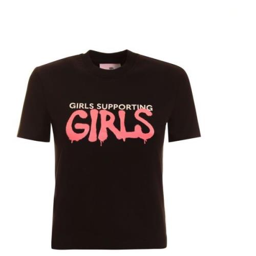 Zwarte T-shirts en Polos Chiara Ferragni Collection , Black , Dames