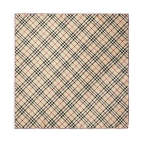 Zijden Twill Bedrukte Sjaal Burberry , Multicolor , Dames