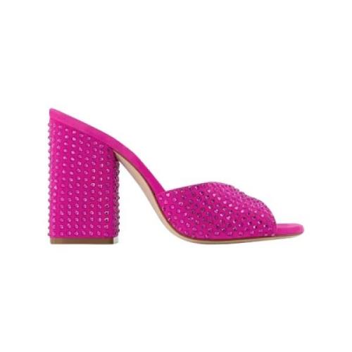 Fabric mules Paris Texas , Pink , Dames