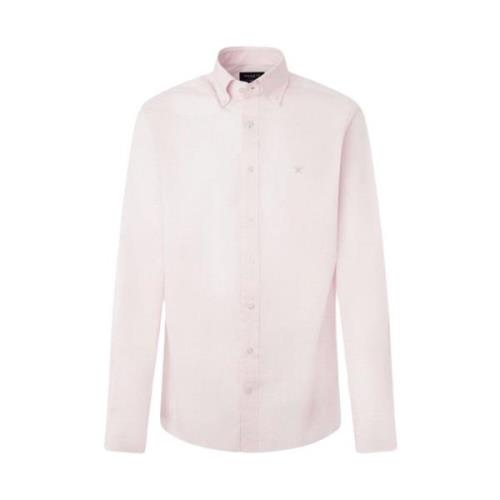 Essential Mini Gingham Overhemd Hackett , Pink , Heren