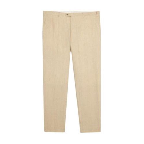 Beige Linnen Broek Brooks Brothers , Beige , Heren