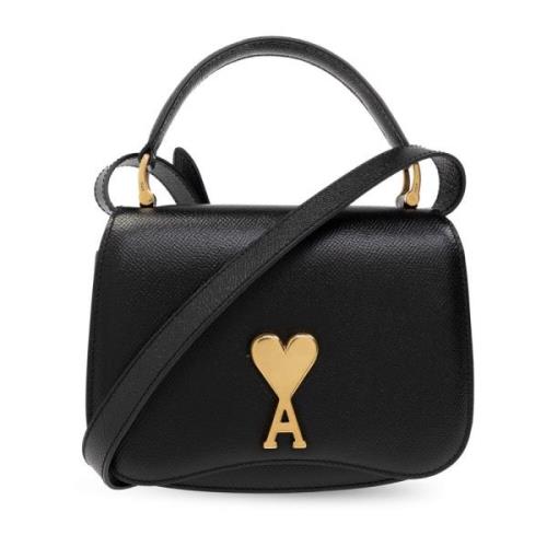 Schoudertas met logo Ami Paris , Black , Dames