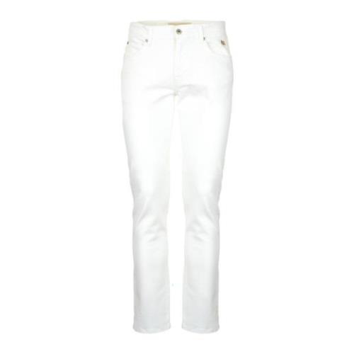 Klassieke Denim Jeans Roy Roger's , White , Heren