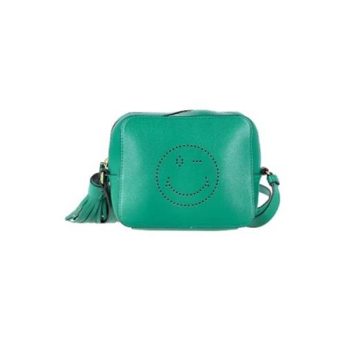 Pre-owned Leather crossbody-bags Anya Hindmarch Pre-owned , Green , Da...