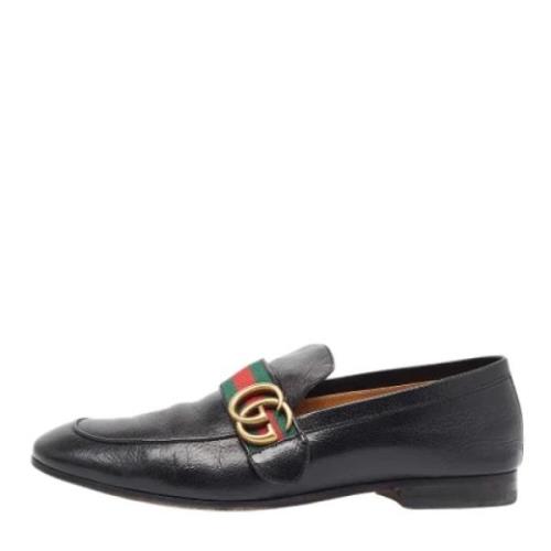 Pre-owned Fabric flats Gucci Vintage , Black , Dames