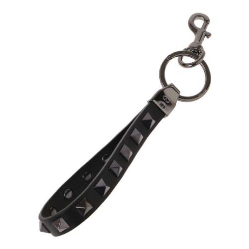 RockStud Sleutelhanger Valentino Garavani , Black , Heren