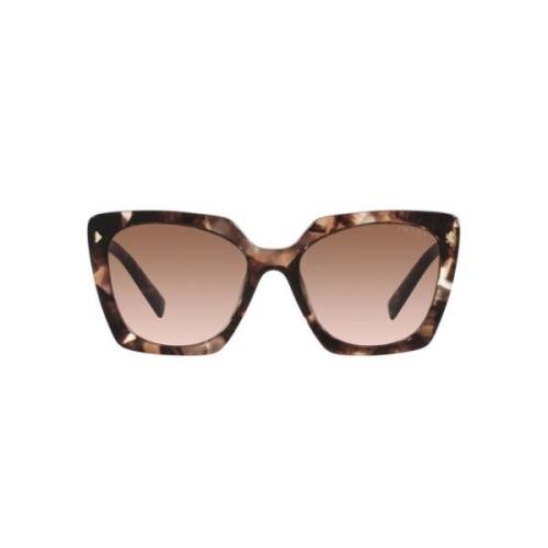 Elegant Square Sunglasses for Women Prada , Brown , Dames