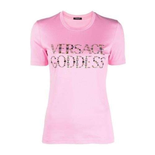 T-Shirts Versace , Pink , Dames