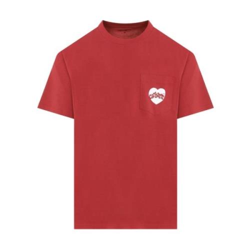 Witte Zak T-Shirt Carhartt Wip , Red , Heren