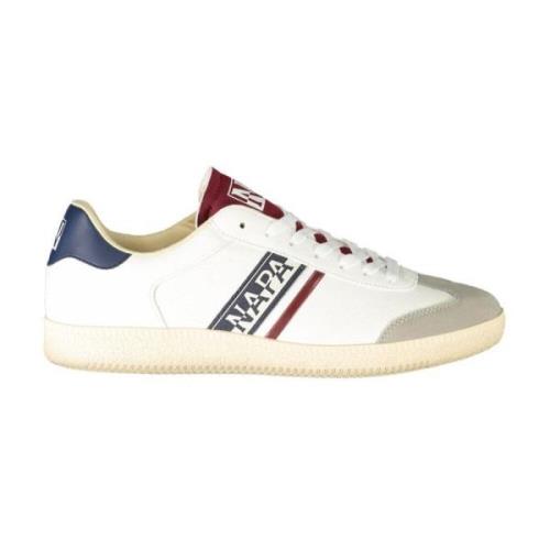 Luxe witte polyester sneakers Napapijri , White , Heren