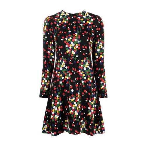 Polka Dot Lange Mouw Jurk Saint Laurent , Multicolor , Dames