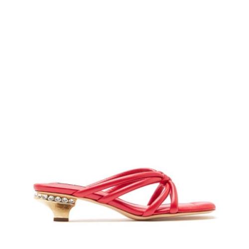 Gouden Juweel Hiel Muiltjes Casadei , Red , Dames