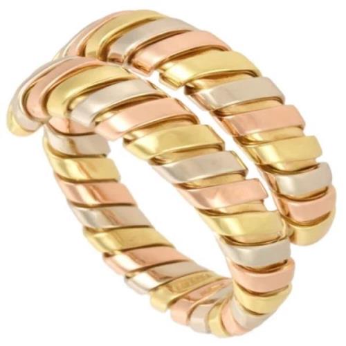 Pre-owned Rose Gold rings Bvlgari Vintage , Yellow , Dames