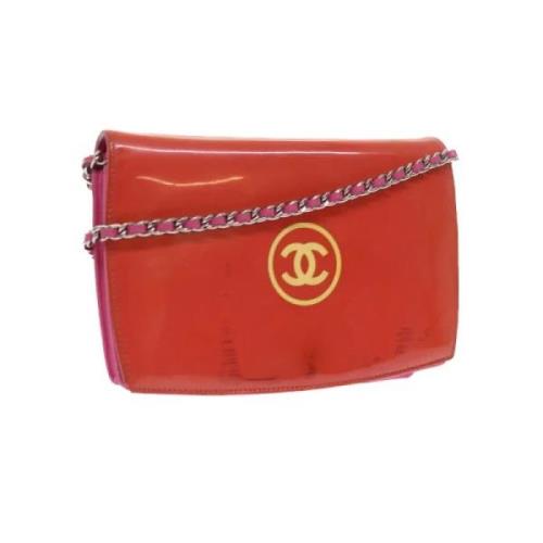 Pre-owned Leather chanel-bags Chanel Vintage , Orange , Dames