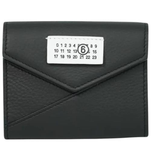Pre-owned Leather wallets Maison Margiela Pre-owned , Black , Unisex