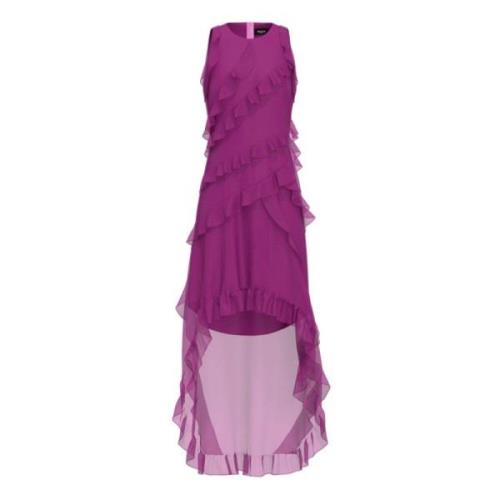 Midi Jurk van Synthetische Stof Marella , Purple , Dames