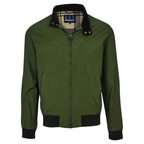 Groene Royston Casual Jas Barbour , Green , Heren