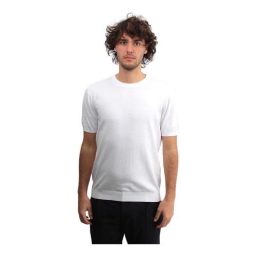 Wit Crew Neck T-shirt Kangra , White , Heren