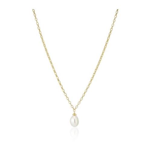 Padua Uno Gouden Ketting met Parels Sif Jakobs Jewellery , Yellow , Da...