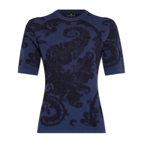 Top met decoratief patroon Etro , Blue , Dames