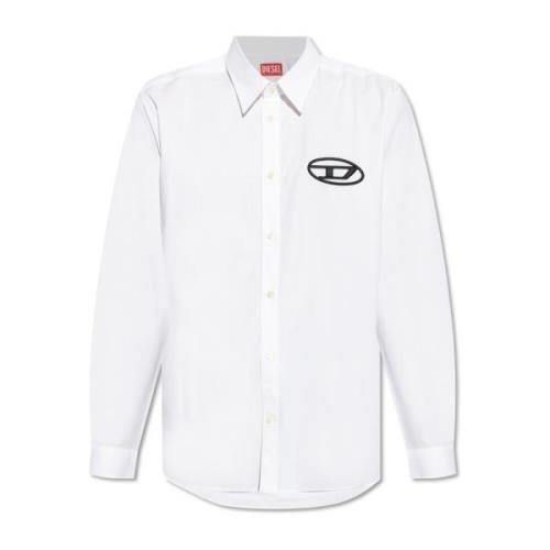 Shirt `S-Simply-D` Diesel , White , Heren