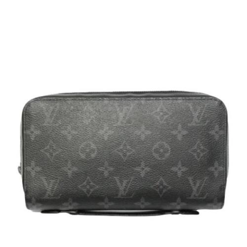 Pre-owned Canvas wallets Louis Vuitton Vintage , Black , Dames