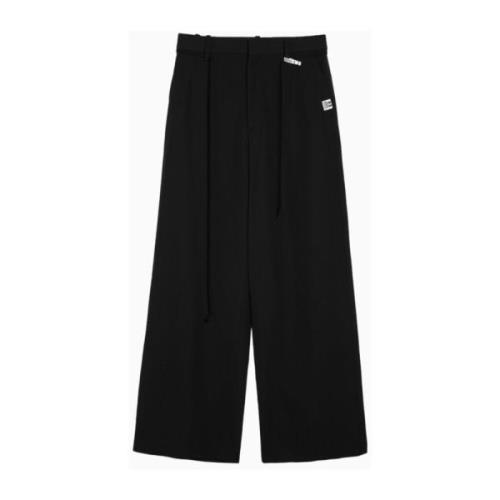 Zwarte Casual Slackbroek Mihara Yasuhiro , Black , Dames