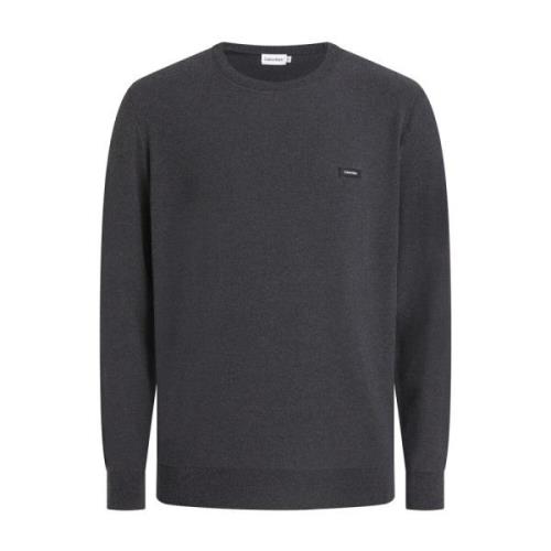 Elegant Crewneck Sweater Iron Gate Calvin Klein , Gray , Heren