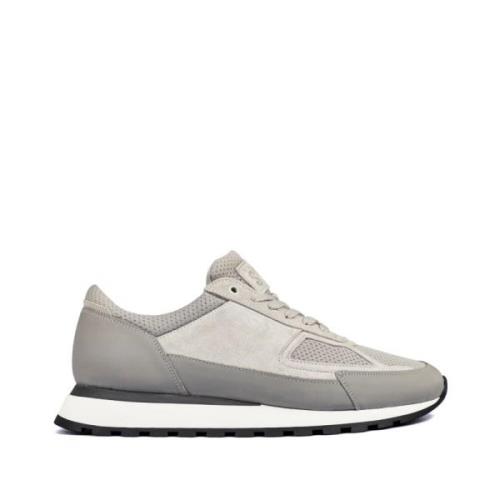 Grijze Lage Sneakers Rubberen Zool Harrys London , Gray , Heren