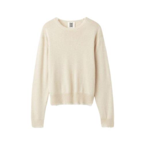 Grijze Merino Yak Pullover Sweater By Herenne Birger , Beige , Dames